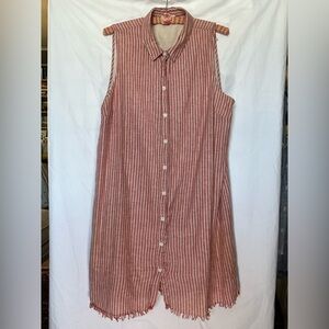 beachlunchlounge Red Striped Midi Dress